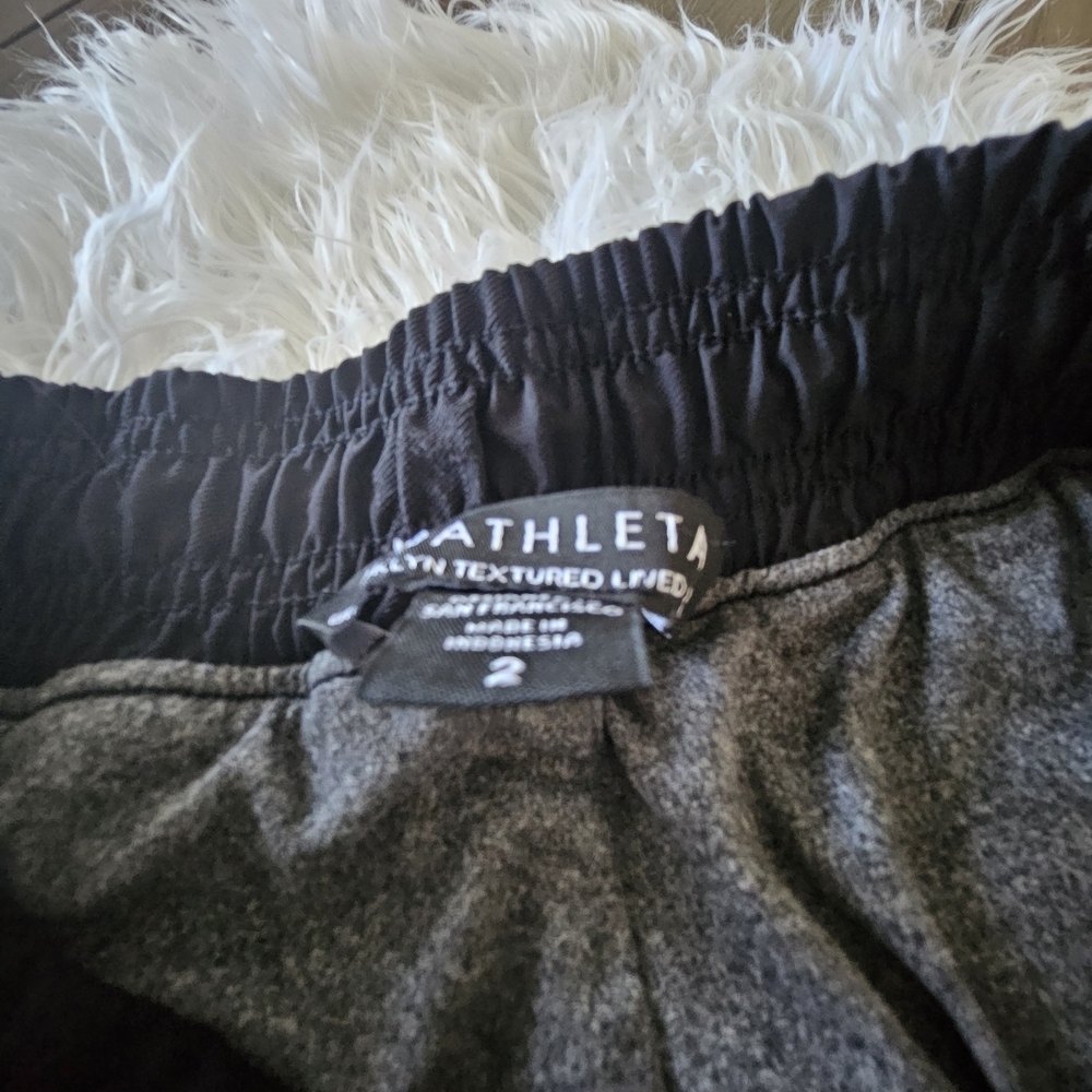 Athleta Charcoal and Black Lounge Pants - Picture 2 of 4